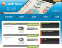 Tablet Screenshot of copieur-service.com
